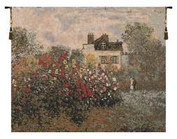 Claude Monet Artwork,The House Of Monet Landscape & Lake European Woven Tapestry | eBay