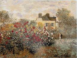 Monet Tapestry Wall Hanging - Fine Arts Wall Decor - House of Monet Wall Tapestry Hanging - Belgian Tapestry Gift - Floral Tapestry