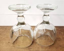 Vintage Thick Glass Margarita Glass - Barware - Heavy Thick ...