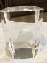Glass 3D Laser Etched PRAYING HANDS W/Cross Cube Paperweight 3"x2"x2" | eBay
