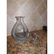 Crystal Art Glass Strombergshyttan Ice Blue Decanter. For Sale at Ruby Lane