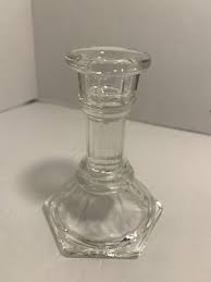 Vintage Glass HOMCO Home Home Interiors Candlestick 4 1 ...