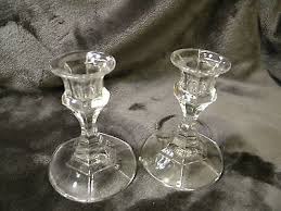Crystal Candle Holders 24% Lead Made In the USA 4 3/4" tall, EXCELLENT CONDITION | eBay Australia