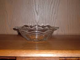 VINTAGE DEPRESSION GLASS CLEAR CANDY DISH WITH HANDLES | eBay