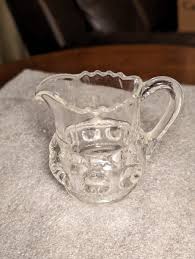 Kings Crown Thumbprint Clear Individual Creamer Indiana Glass | eBay