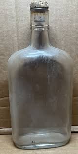 Vintage One Pint Glass Embossed Whiskey Bottle *empty | eBay