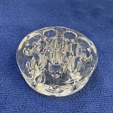 Vintage Clear Glass Footed Flower Frog 11 Hole for Floral ...