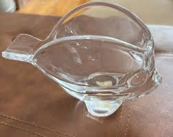 Vannes-le-chatel Art Glass Candy Dish Ashtray Signed French Crystal - Etsy