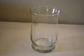 Round Medium Sized Clear Glass Candle Holder | eBay