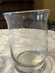 Reduced Libbey Adorn Hurricane Glass Table Vase Or Candle ...