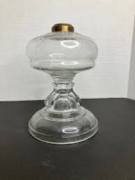 Lámpara de aceite de vidrio soplado a mano vintage y accesorios de latón - Etsy México