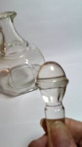 Clear Glass Cruet With Topper. - Etsy