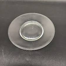 Vintage 6″ Clear Glass Saucer Plate – Mid‑Century & Timeless Decorative Piece | eBay