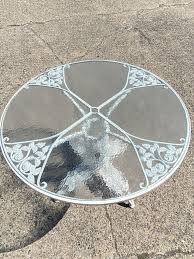 Russell Woodard Orleans Pattern Wrought Iron Patio Garden Dining Set, 5 Pc Set For Sale at 1stDibs | vintage woodard patio furniture patterns, 5 piece wrought iron patio set