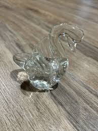 Art Glass Swan Clear Bullicante | eBay