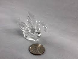 Clear Glass Swan - Etsy