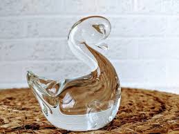 Buy Vintage Glass Swan Figurine or Paperweight Online in ...