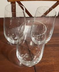 Set of Three (3) Lenox Crystal Umbria Stemless Cocktail ...