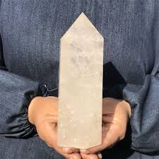1.67LB TOP! Natural clear quartz obelisk crystal wand point ...