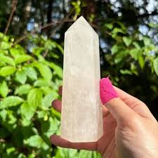 Jewelry | Large Cloudy Clear Quartz Crystal Tower | Poshmark