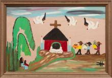 Sold at Auction: Clementine Hunter, Clementine Hunter (American/Louisiana, 1886-1988)