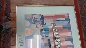 Vintage 30 X 24 Framed Carol Dahl Opening Night Premiere Theater Wall Decor | eBay