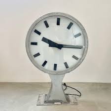 Double Sided Train Station Clock, c. 1960s Denmark at ...