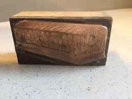 Antique Vintage Letterpress Copper Faced on Wood Printing ...