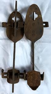 Antique Ice Skates Union Hardware Steel Size 11 Clip On Ice ...