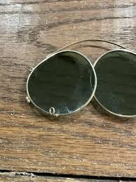 Vintage Bausch & Lomb Clip On Sunglasses (R4D) Green Glass ...