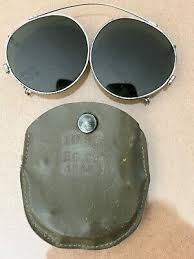 Vintage 1945 WW2 Era Military Issue Clip-on Sun Glasses ...