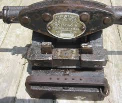 ANTIQUE Clipper Flat Belt Lacer Hit Miss Tractor Conveyor Belt NO. 3-6 LEATHER | #459377468