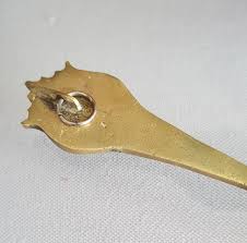 Vintage Brass Large Souvenir Spoon - Etsy