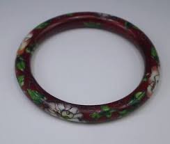 VINTAGE ESTATE JEWELRY CLOISONNE BANGLE BRACELET | eBay
