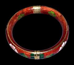 Cloisonne Bracelet 3" Across Asian Vintage | eBay UK