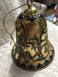 Cloisonne Bell Christmas Ornament - Beautiful | eBay