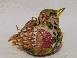 Vintage Cloisonne Bird Figurine | eBay