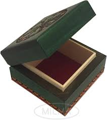 Shamrock Box Handmade Linden Wood Celtic Keepsake Jewelry ...