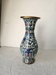 RRR RARE Lovely Antique Vintage Chinese Cloisonne Vase - "Floral Motifs". | eBay