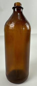 Vintage CLOROX Amber Brown Glass Bottle 32oz. Embossed 10" Decor | eBay