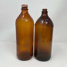 Antique 1940s/1950s Brown Glass Clorox Bottles Quart 32 oz ...