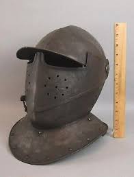 Antique Medieval Steel Helmet 19th Centh Hand Forged Armor ...