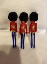 Vintage Wooden Clothespin Hand Made Soldier Christmas ...