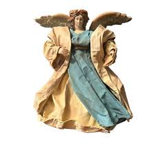 Vintage Angel Tree Topper Victorian Christmas Made In Taiwan ...