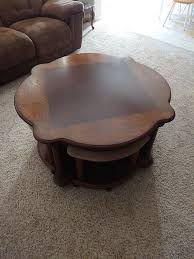 🔥 Solid Wood Gaming/Coffee Table W/ 4 Roll Out Seats! $200 Obo