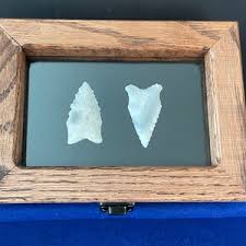 Authentic Serrated Dalton Projectile Points- 7”x5”x2” Hand ...