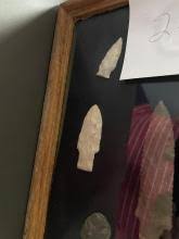 Sold at Auction: 11 Arrowheads in Frame Native American ...