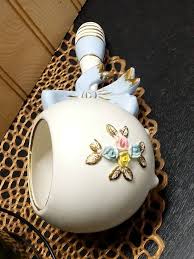 Vintage National Potteries Hand Painted Baby Rattle Nursery Planter, Japan - Etsy