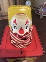 Vintage 50s Mattel Music Maker Toy Jack In Box 5" Jolly Tune ...