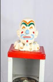 Vintage 1960's Circus Clown Head Vending Toy Prize Machine ...